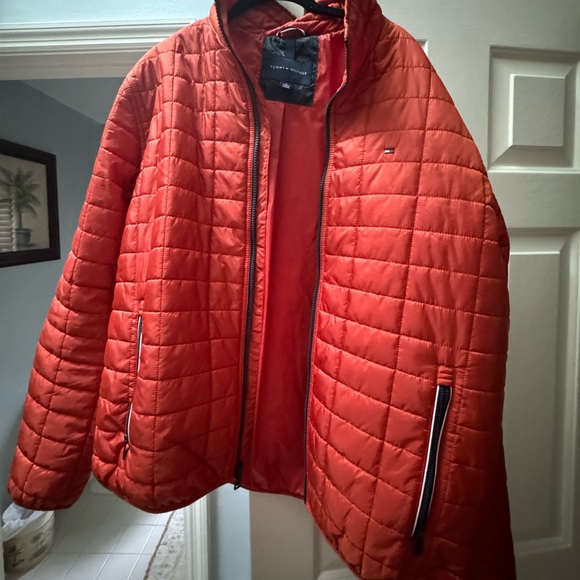 tommy hilfiger orange men’s jacket - Picture 5 of 5